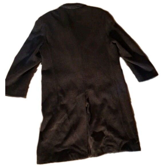 Kuppenheimer USA Mens Charcoal/Black WOOL Overcoat Top Coat XL - Picture 3 of 8